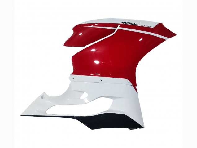 Descuento Carenados Moto Ducati 1199 2011-2014 - Blanco Rojo Negro Brillante