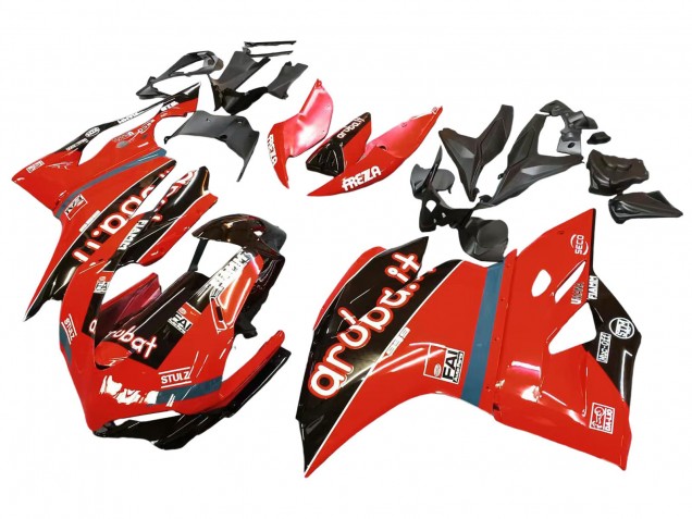 Descuento Carenados Moto Ducati 959/1299 2015-2020 - Rojo Negro Brillante Fiamm
