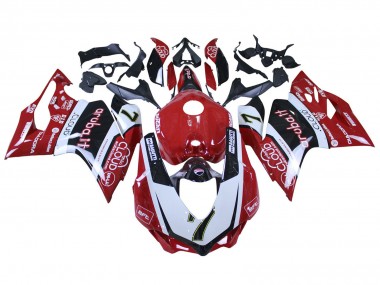 Descuento Carenados Moto Ducati 959/1299 2015-2020 - Blanco Rojo Negro Aruba 7