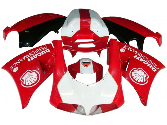Descuento Carenados Moto Ducati 959/1299 2015-2020 - Blanco Rojo Negro Brillante Performance