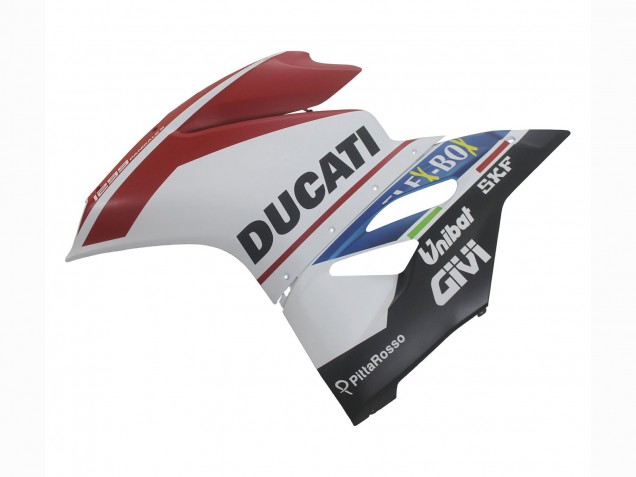 Descuento Carenados Moto Ducati 1299 2015-2020 - Blanco Rojo Azul Negro Mate Unibat Flex-Box