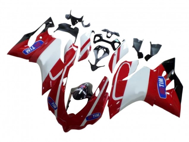 Descuento Carenados Moto Ducati 959/1299 2015-2020 - Blanco Rojo Negro Brillante Tim