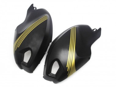 Descuento Carenados Moto Ducati Monster 696 796 1100 1100S 2008-2012 - Negro Mate Oro