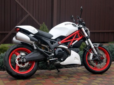 Descuento Carenados Moto Ducati Monster 696 796 1100 1100S 2008-2012 - Blanco