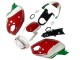Descuento Carenado Moto Ducati Monster 696 796 1100 1100S 2008-2012 - Blanco Rojo Verde
