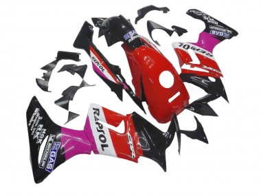 Descuento Carenados Moto Honda CBR125R 2002-2006 - Rosa Blanco Rojo Negro Brillante Repsol Michelin