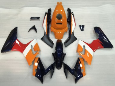Descuento Carenados Moto Honda CBR125R 2002-2006 - Naranja Blanco Rojo Negro Brillante