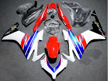 Descuento Carenado Moto Honda CBR500R 2013-2015 - Blanco Rojo Azul HRC
