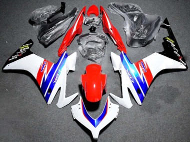 Descuento Carenado Moto Honda CBR500R 2013-2015 - Blanco Rojo Azul HRC