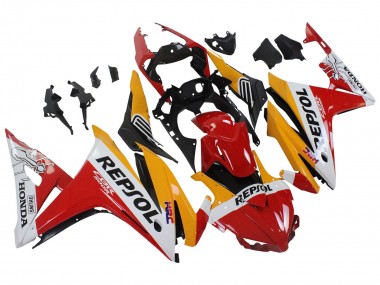 Descuento Carenados Moto Honda CBR500R 2016-2018 - Amarillo Blanco Rojo Repsol HRC