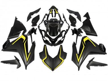 Descuento Carenados Moto Honda CBR500R 2022-2023 - Negro Mate Amarillo