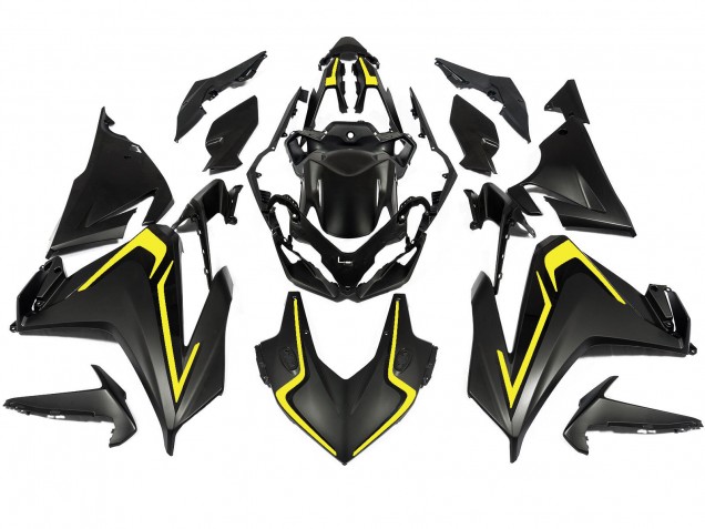 Descuento Carenados Moto Honda CBR500R 2022-2023 - Negro Mate Amarillo