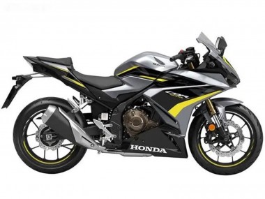Descuento Carenados Moto Honda CBR500R 2022-2023 - Plata Amarillo Negro Brillante