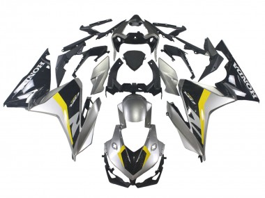 Descuento Carenados Moto Honda CBR500R 2022-2023 - Plata Amarillo Negro Brillante