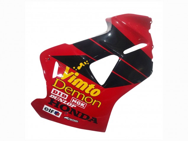 Descuento Carenados Moto Honda VFR 800 1998-2001 - Rojo Blanco Negro Brillante Vimto