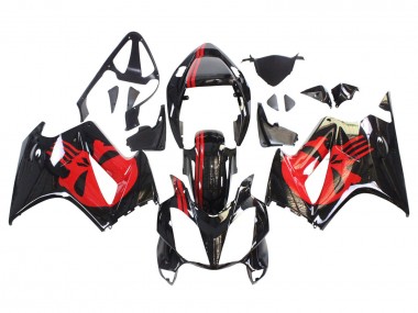 Descuento Carenados Moto Honda VFR 800 2002-2013 - Negro Brillante Rojo