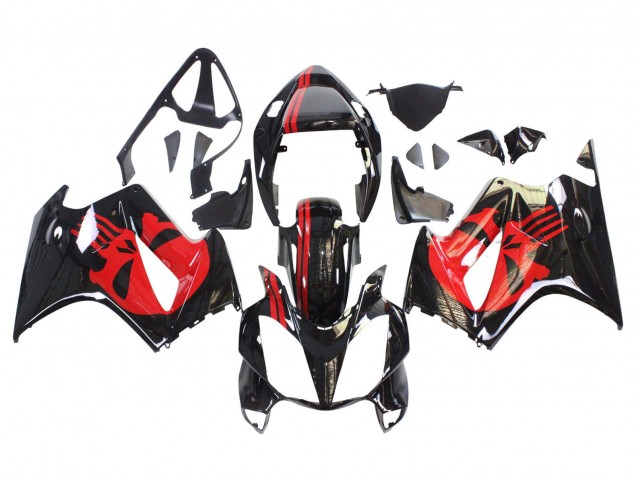 Descuento Carenados Moto Honda VFR 800 2002-2013 - Negro Brillante Rojo