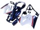 Descuento Carenados Moto Honda VFR 800 2002-2013 - Blanco Rojo Azul Oscuro