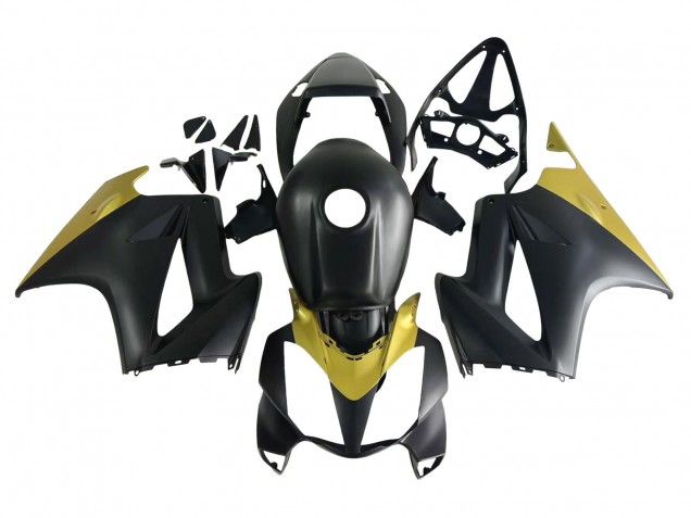 Descuento Carenados Moto Honda VFR 800 2002-2013 - Amarillo Negro Mate