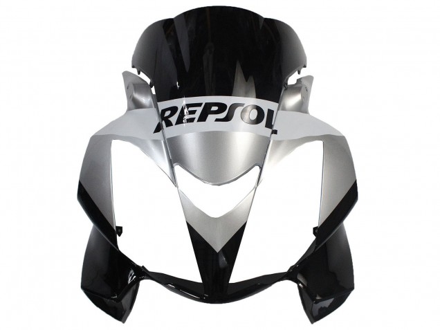 Descuento Carenados Moto Honda VFR 800 2002-2013 - Plata Negro Brillante Repsol