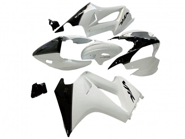 Descuento Carenados Moto Honda VFR 800 2002-2013 - Blanco Perla Negro Brillante Calcomanía