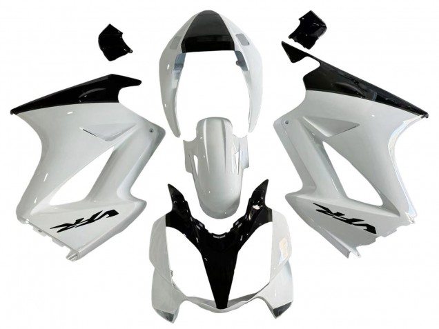 Descuento Carenados Moto Honda VFR 800 2002-2013 - Blanco Perla Negro Brillante Calcomanía