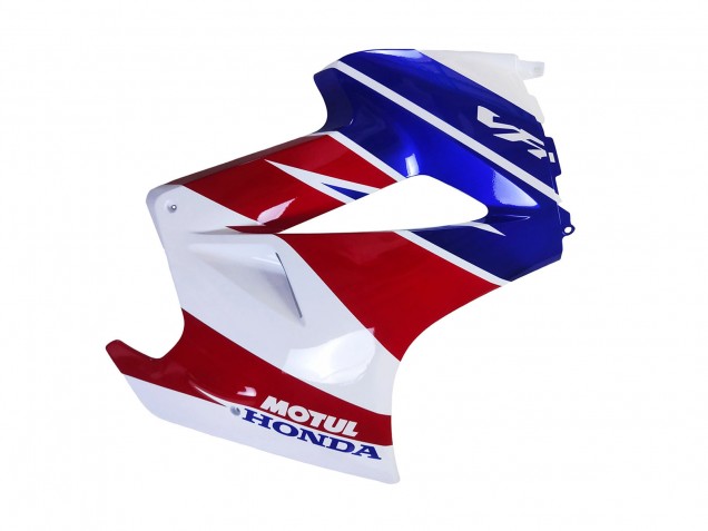 Descuento Carenados Moto Honda VFR 800 2002-2013 - Blanco Rojo Azul Motul