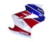Descuento Carenados Moto Honda VFR 800 2002-2013 - Blanco Rojo Azul Motul