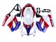 Descuento Carenados Moto Honda VFR 800 2002-2013 - Blanco Rojo Azul Motul