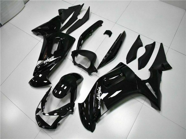Descuento Carenados Moto Kawasaki EX650 2006-2008 - Negro Brillante Blanco
