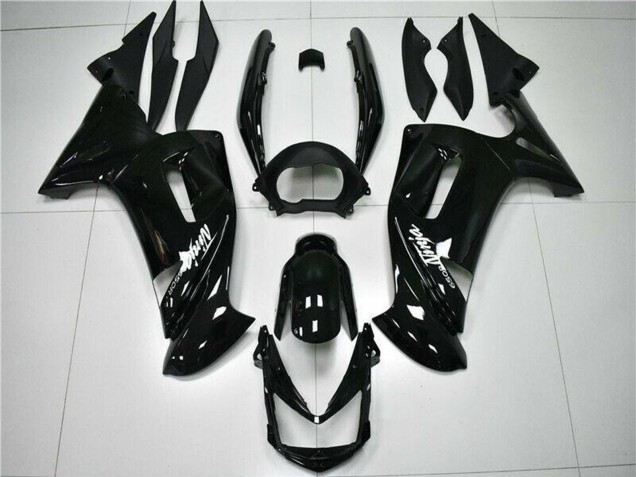 Descuento Carenados Moto Kawasaki EX650 2006-2008 - Negro Brillante Blanco