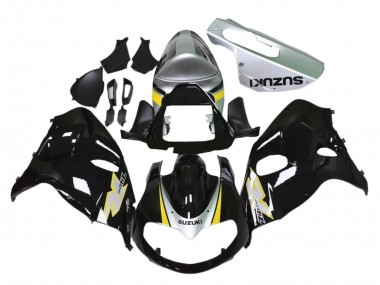Descuento Carenados Moto Suzuki TL1000R 1998-2003 - Negro Brillante Plata Amarillo