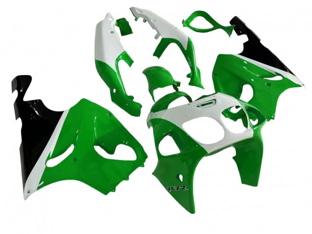 Descuento Carenados Moto Kawasaki ZX7R 1996-2003 - Blanco Verde Negro
