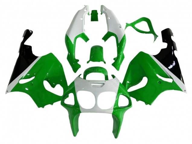 Descuento Carenados Moto Kawasaki ZX7R 1996-2003 - Blanco Verde Negro