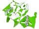 Descuento Carenados Moto Kawasaki ZX7R 1996-2003 - Blanco Verde