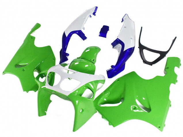 Descuento Carenados Moto Kawasaki ZX7R 1996-2003 - Blanco Verde Azul