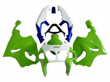 Descuento Carenados Moto Kawasaki ZX7R 1996-2003 - Blanco Verde Azul