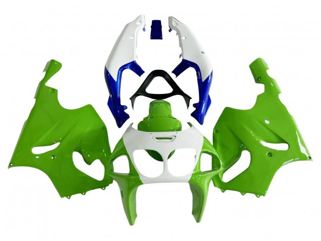 Descuento Carenados Moto Kawasaki ZX7R 1996-2003 - Blanco Verde Azul