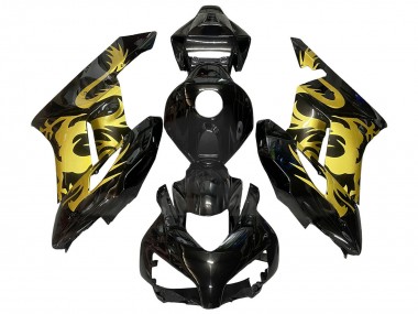 Descuento Carenados Moto Honda CBR1000RR 2004-2005 - Oro Negro Brillante Dragón