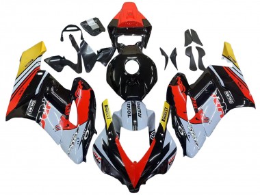 Descuento Carenados Moto Honda CBR1000RR 2004-2005 - Amarillo Rojo Blanco Lustroso Rojo Bull Repsol HRC