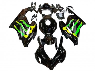 Descuento Carenados Moto Honda CBR1000RR 2004-2005 - Negro Brillante Amarillo Verde Monstruo