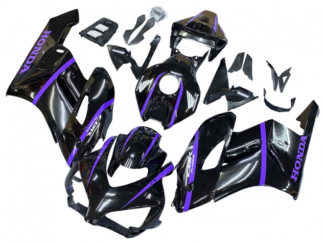 Descuento Carenados Moto Honda CBR1000RR 2004-2005 - Negro Brillante Púrpura Raya