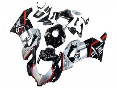 Descuento Carenados Moto Honda CBR1000RR 2004-2005 - Plata Negro Brillante Rojo Raya