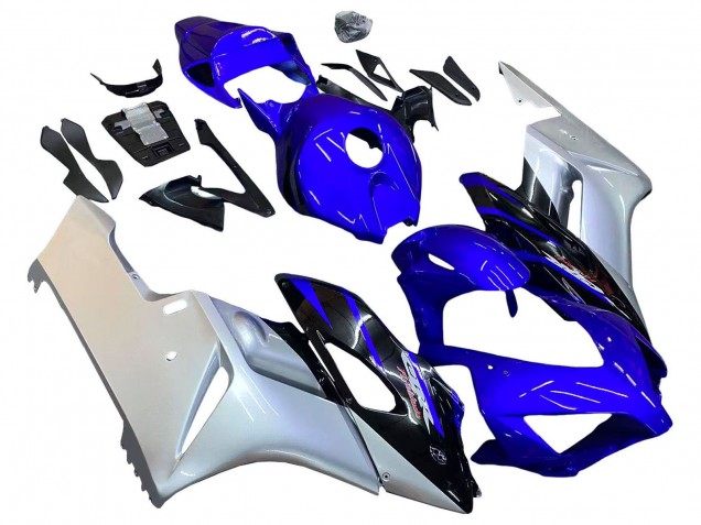 Descuento Carenados Moto Honda CBR1000RR 2004-2005 - Plata Azul Negro Brillante