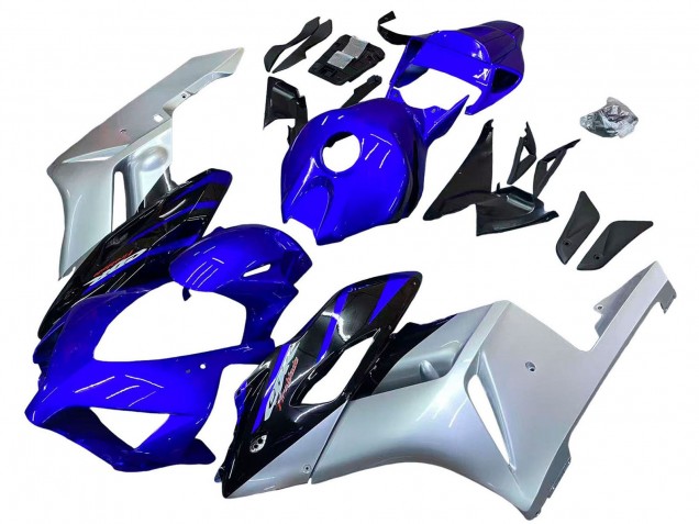 Descuento Carenados Moto Honda CBR1000RR 2004-2005 - Plata Azul Negro Brillante