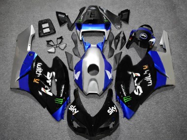 Descuento Carenados Moto Honda CBR1000RR 2004-2005 - Plata Azul Negro Brillante Verde Monstruo Sky
