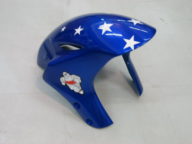 Descuento Carenados Moto Honda CBR1000RR 2004-2005 - Blanco Azul Rojo Negro Brillante Estrella EuroBet Lee