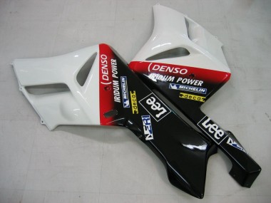 Descuento Carenados Moto Honda CBR1000RR 2004-2005 - Blanco Azul Rojo Negro Brillante Estrella Carrera Lee