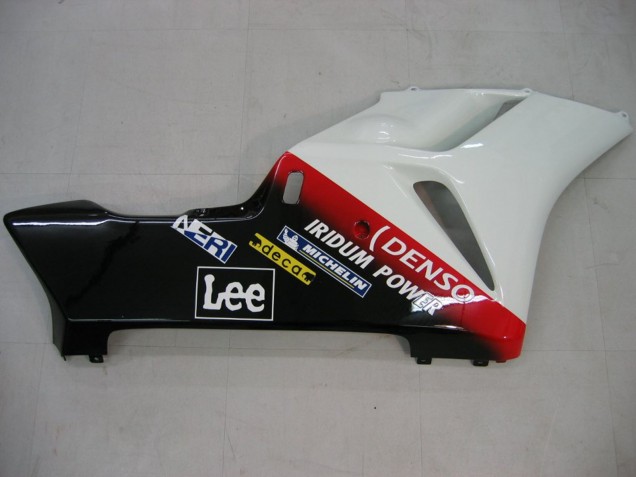 Descuento Carenados Moto Honda CBR1000RR 2004-2005 - Blanco Azul Rojo Negro Brillante Estrella Carrera Lee