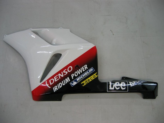 Descuento Carenados Moto Honda CBR1000RR 2004-2005 - Blanco Azul Rojo Negro Brillante Estrella Carrera Lee